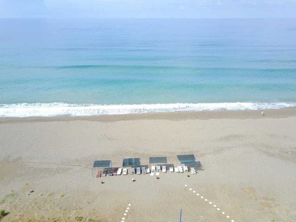 Beach, Text overlay