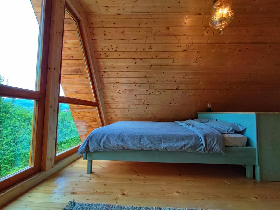 Bed, View (from property/room), Bedroom, Garden view, Mountain view
