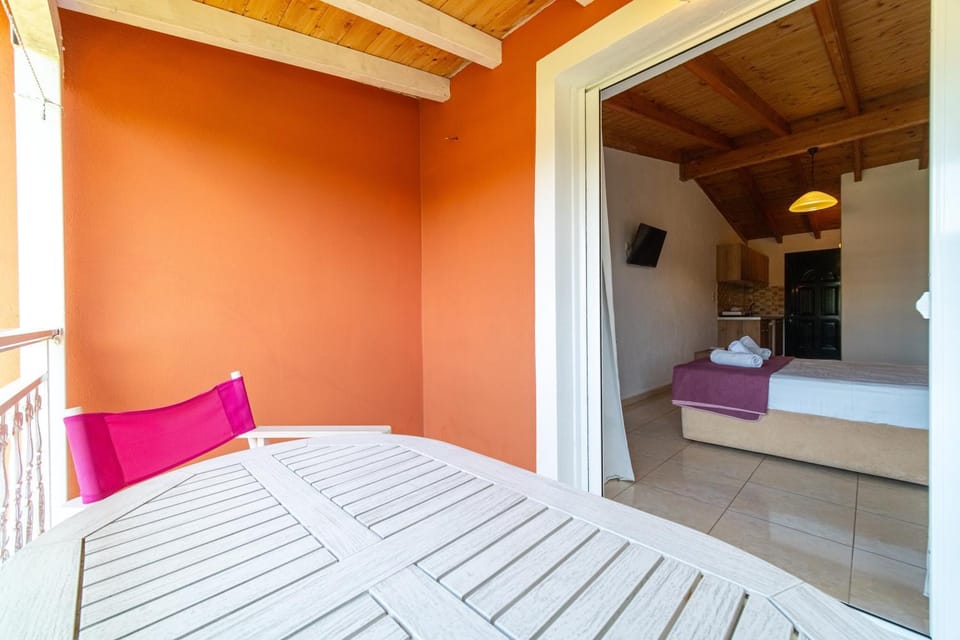 Property building, Living room, Bedroom