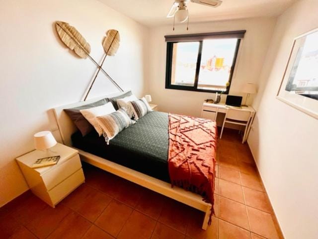 Bed, Seating area, Bedroom, Sea view, wardrobe