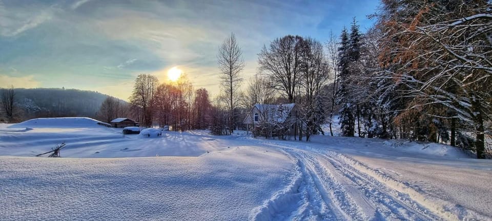 Day, Natural landscape, Winter, Mountain view