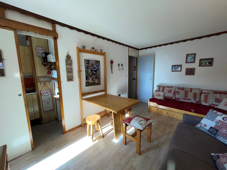 Studio confortable au pied des pistes à Plagne Village - FR-1-181-2628 Apartment in Mâcot-la-Plagne