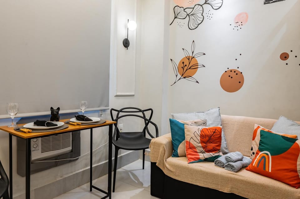Kit pé na areia - Praia do Gonzaguinha - São Vicente - Wifi, TV e Ar condicionado Apartment in Santos