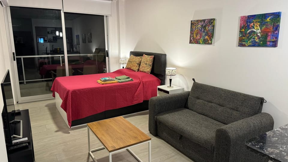 Bed, TV and multimedia, Living room, Bedroom