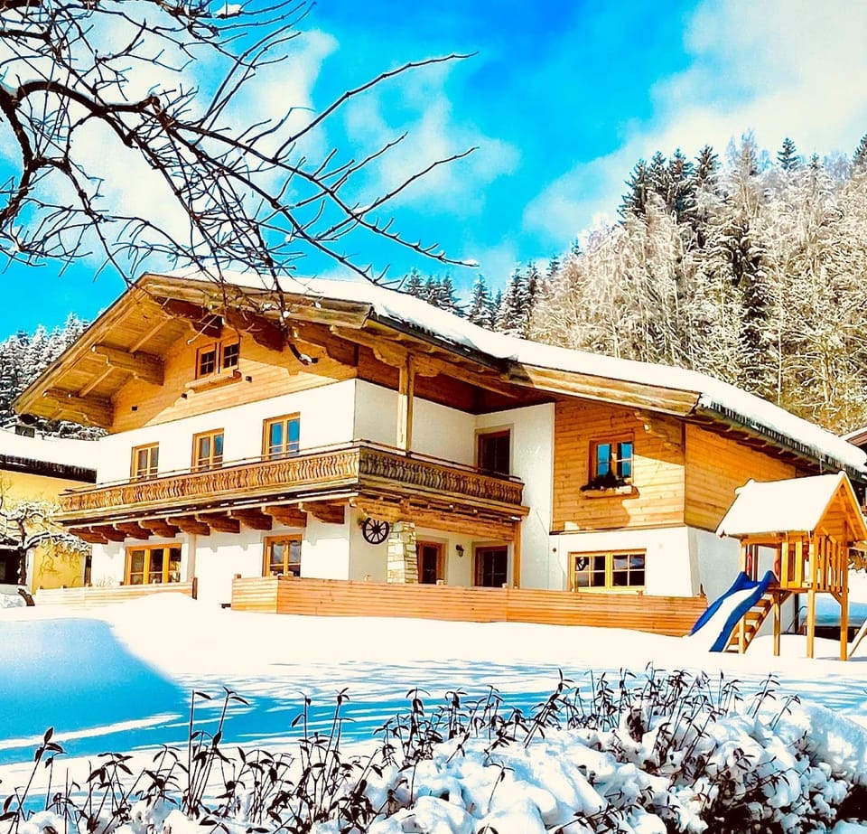 Property building, Winter, Mountain view