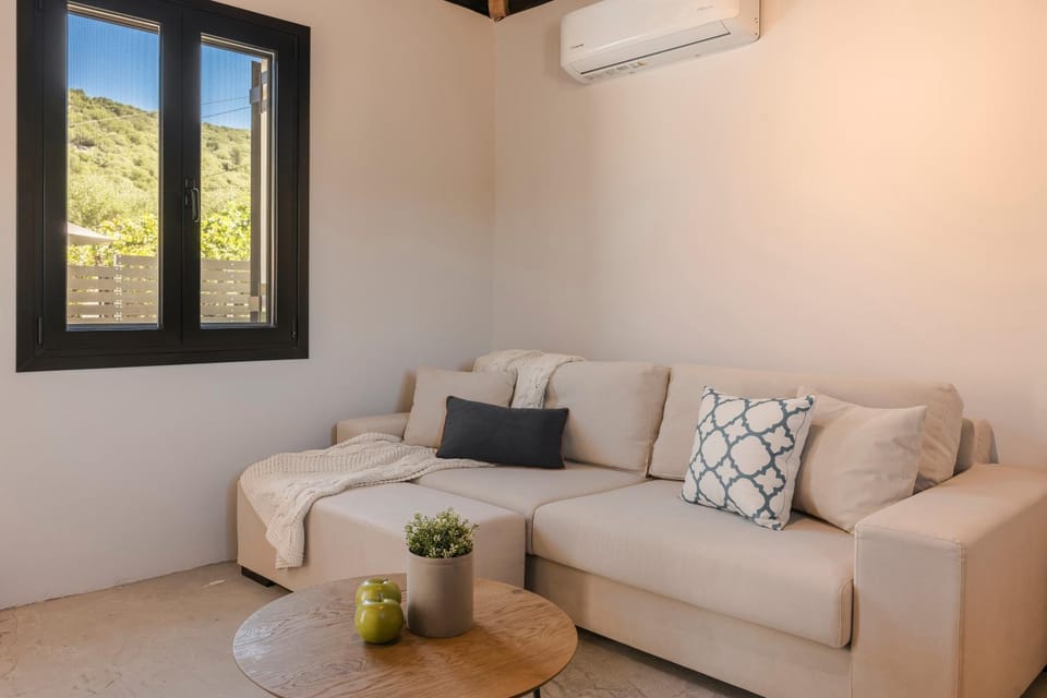Living room, Seating area, air conditioner