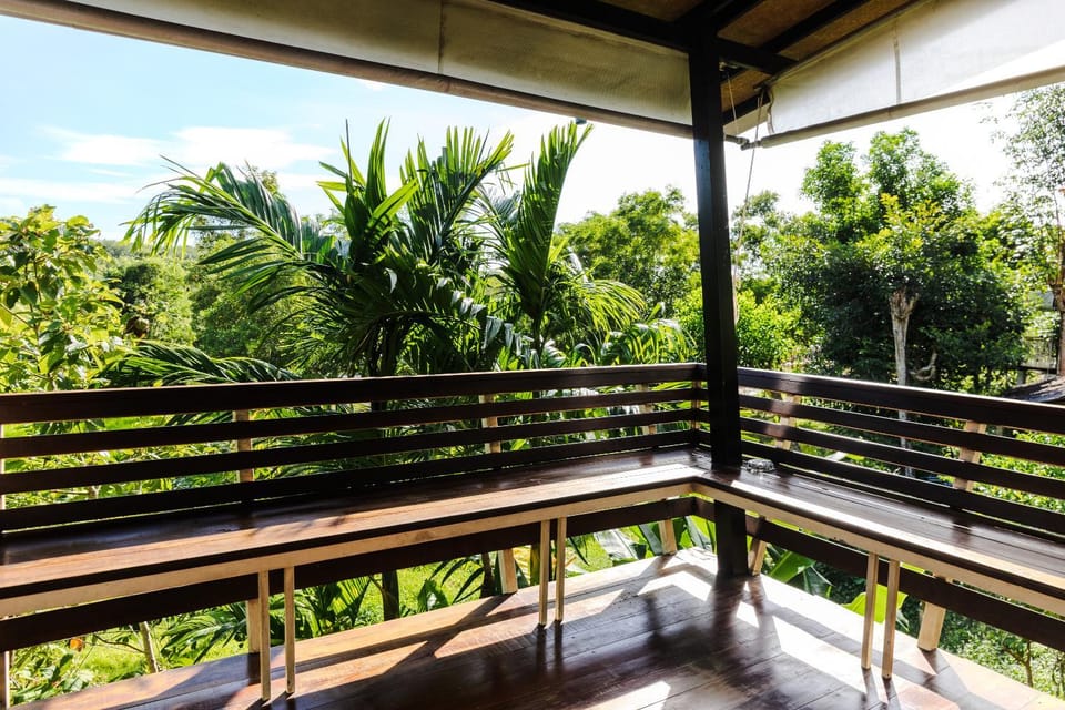 View (from property/room), Balcony/Terrace, Seating area, Garden view