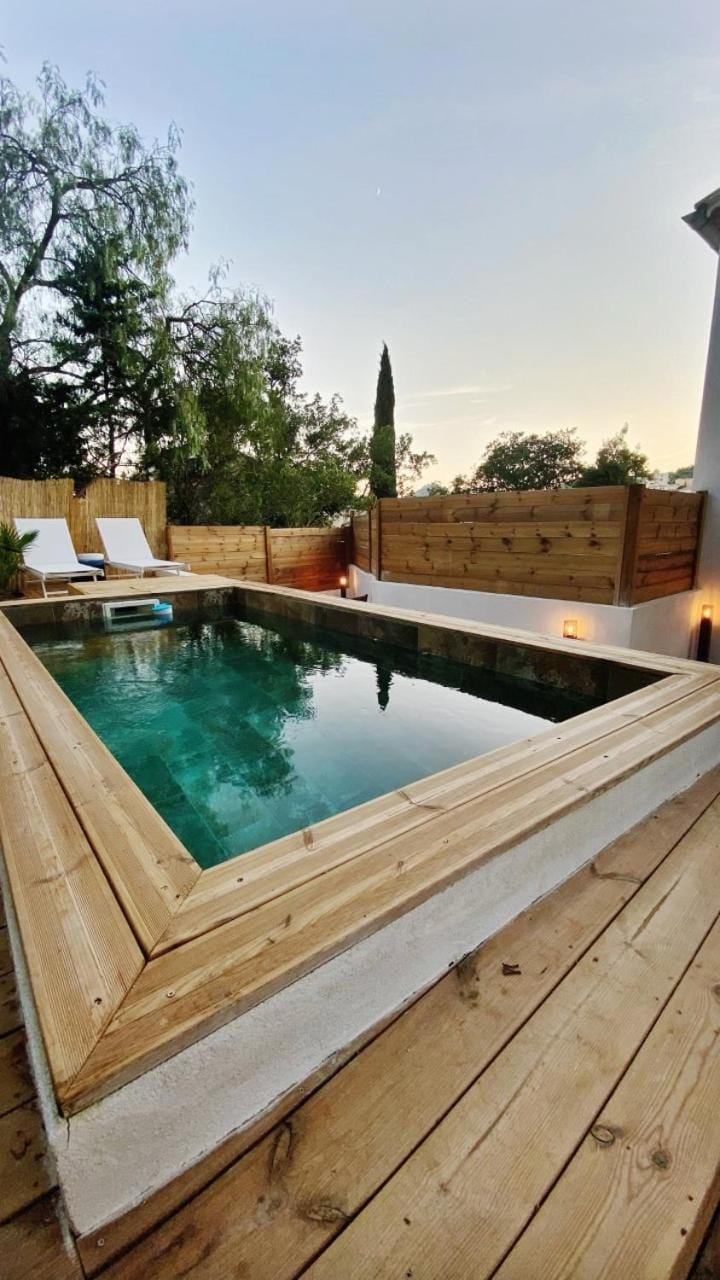 Swimming pool, Sunset