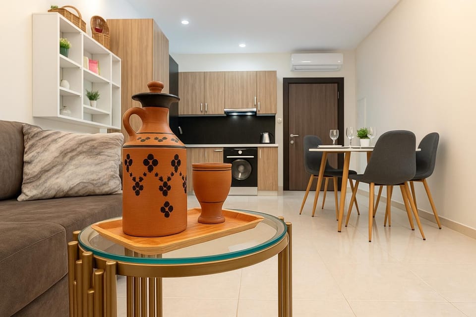 Kitchen or kitchenette, Living room