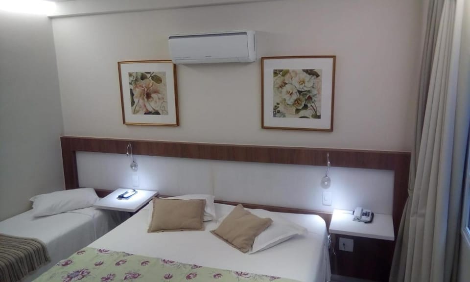 Bed, air conditioner