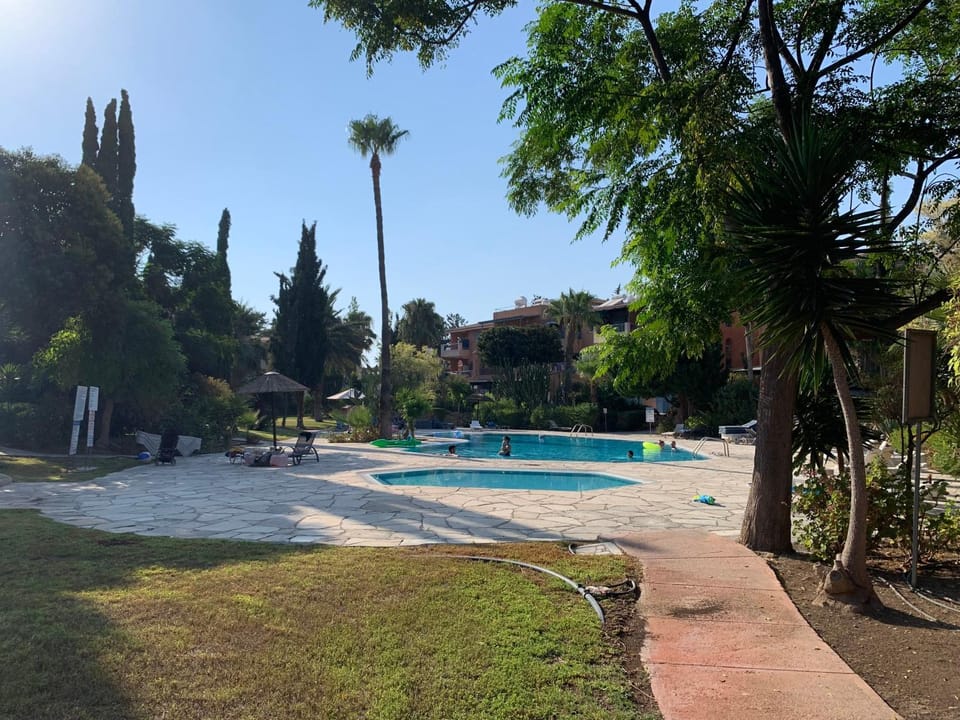 Natural landscape, Garden, Pool view, Swimming pool