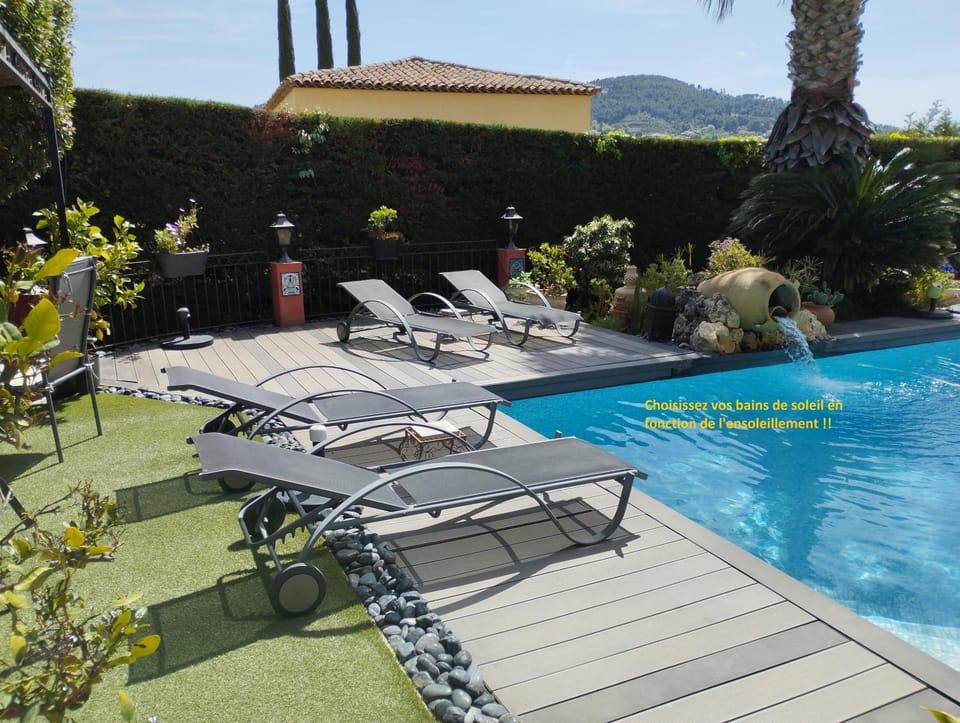 Garden, Swimming pool, sunbed