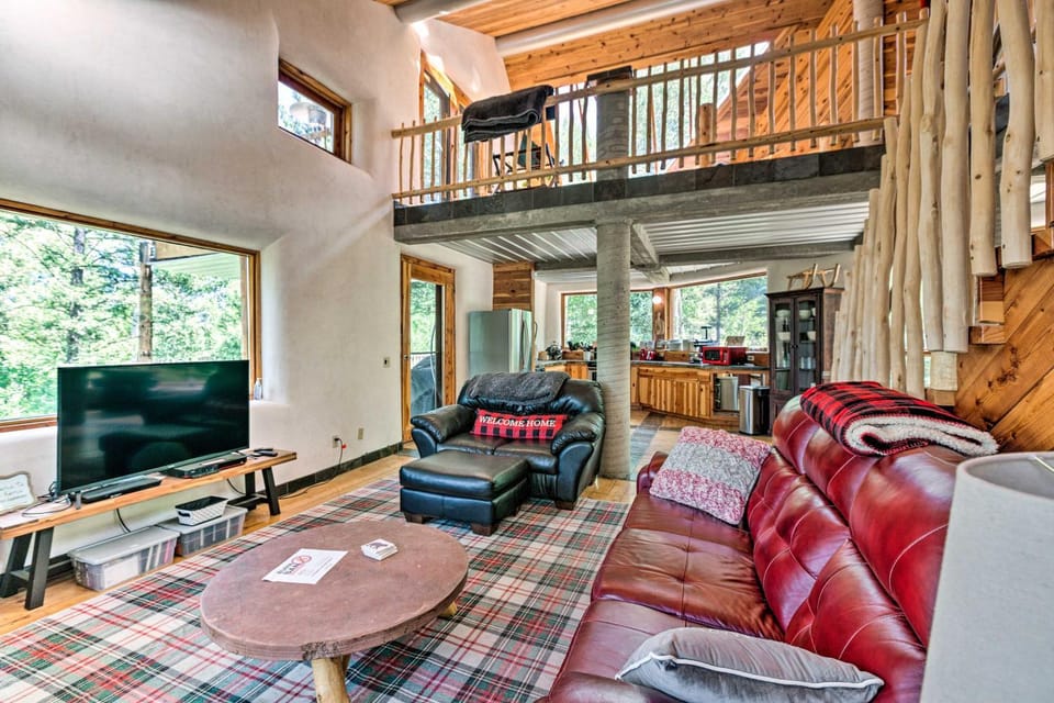 Angel Fire Cabin w/ Deck ~ 2 Mi to Ski & Hiking! Cabin in Angel Fire
