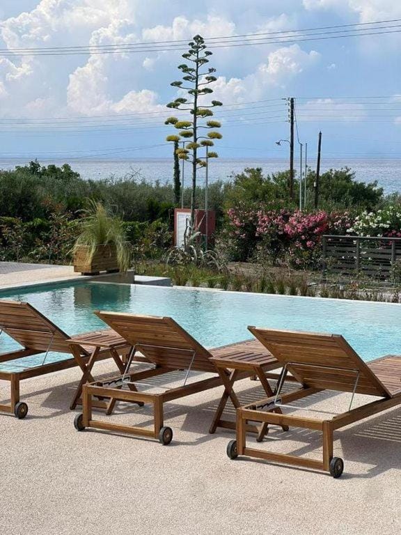 Natural landscape, Pool view, Swimming pool, sunbed