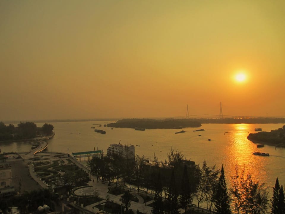 River view, Sunset