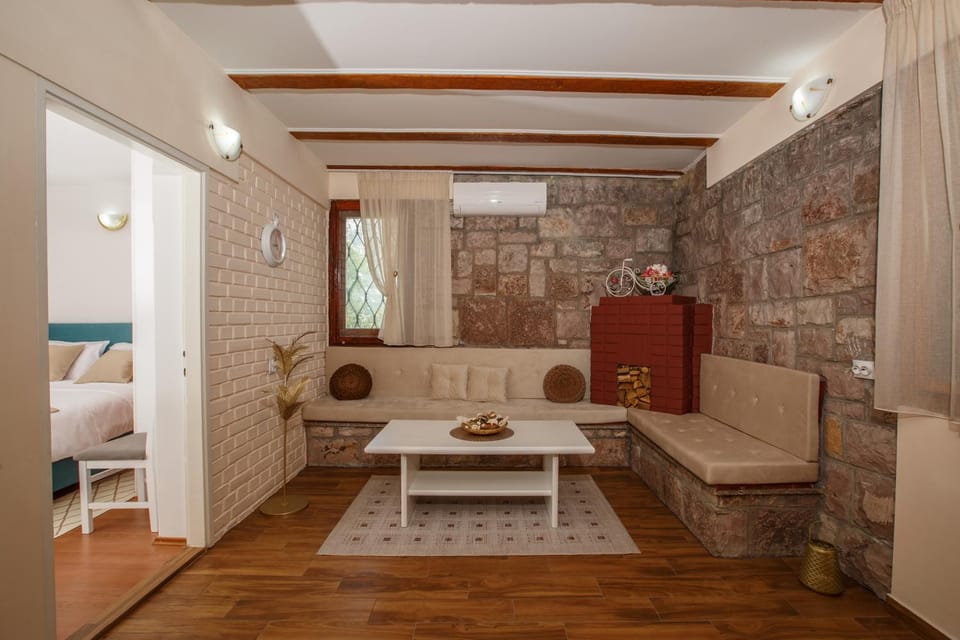 Property building, Living room, Dining area