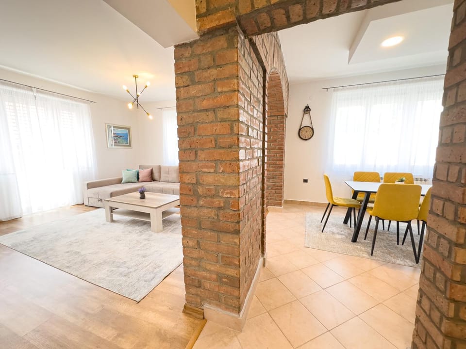 Living room, kitchen
