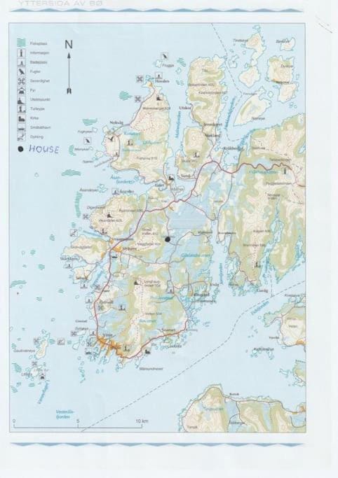 Feriebolig på bygda House in Nordland, Norway