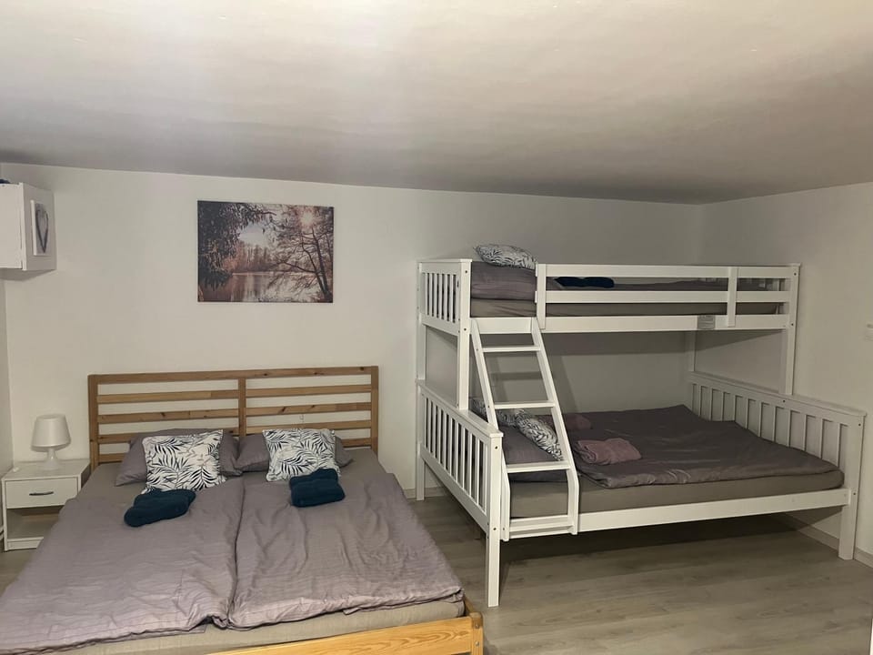 Photo of the whole room, bunk bed