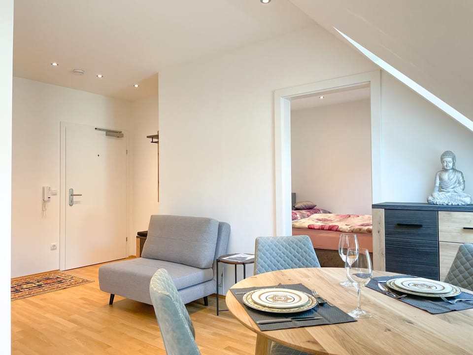 Living room, Dining area, Bedroom