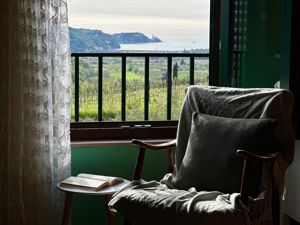 Natural landscape, View (from property/room), Bedroom, Sea view