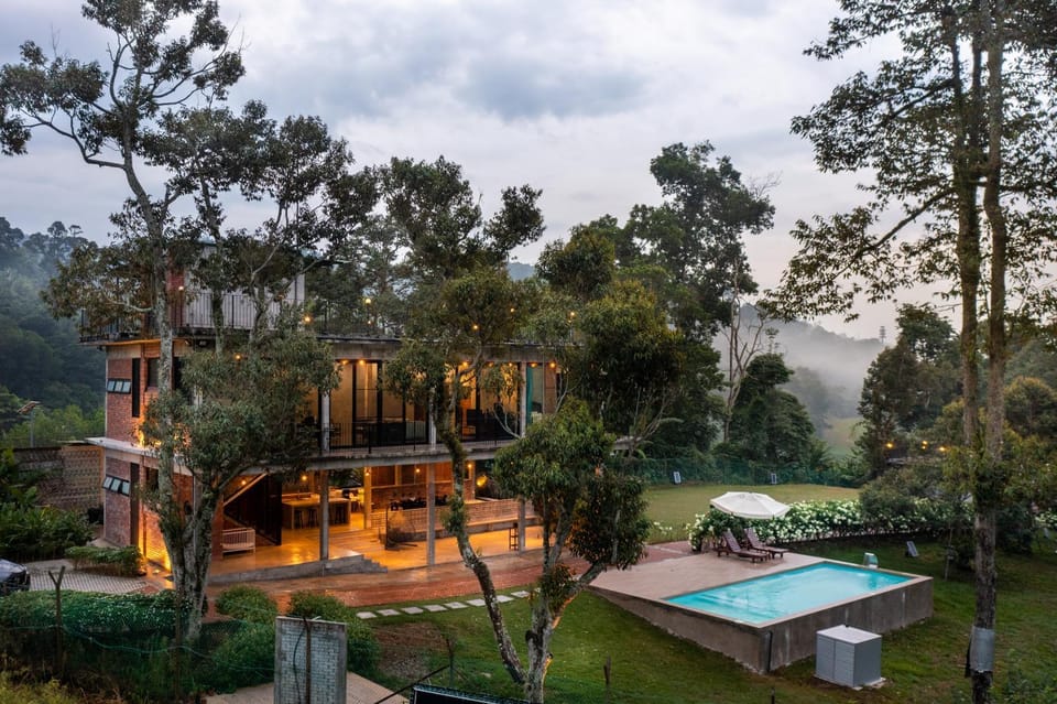 Natural landscape, Mountain view, Pool view