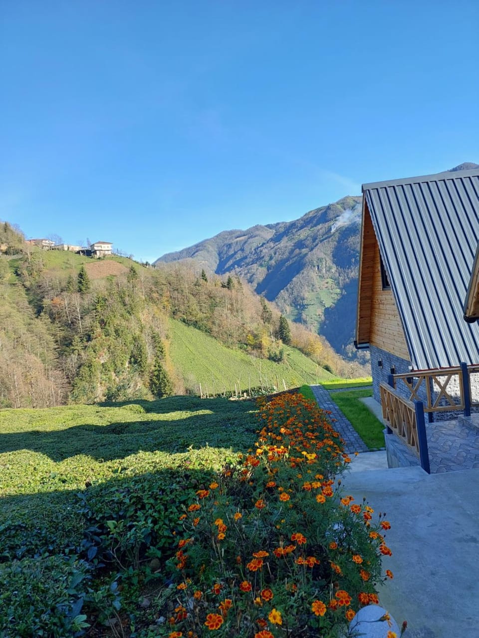 Property building, Nearby landmark, Day, Natural landscape, Garden, Mountain view