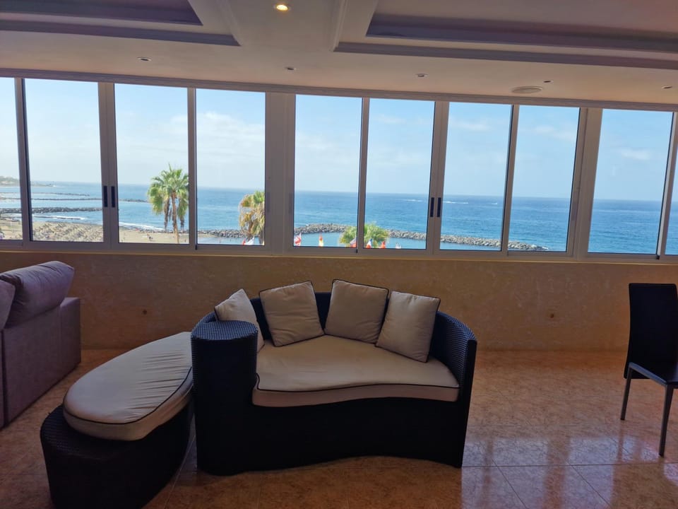 View (from property/room), Living room, Sea view
