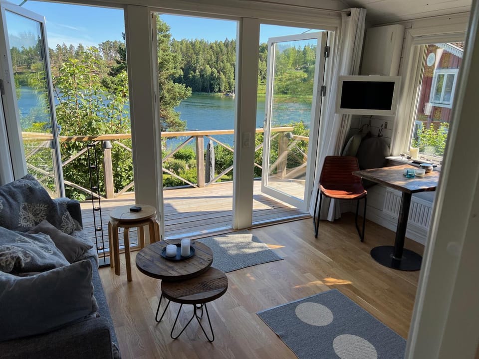 Living room, Seating area, Sea view