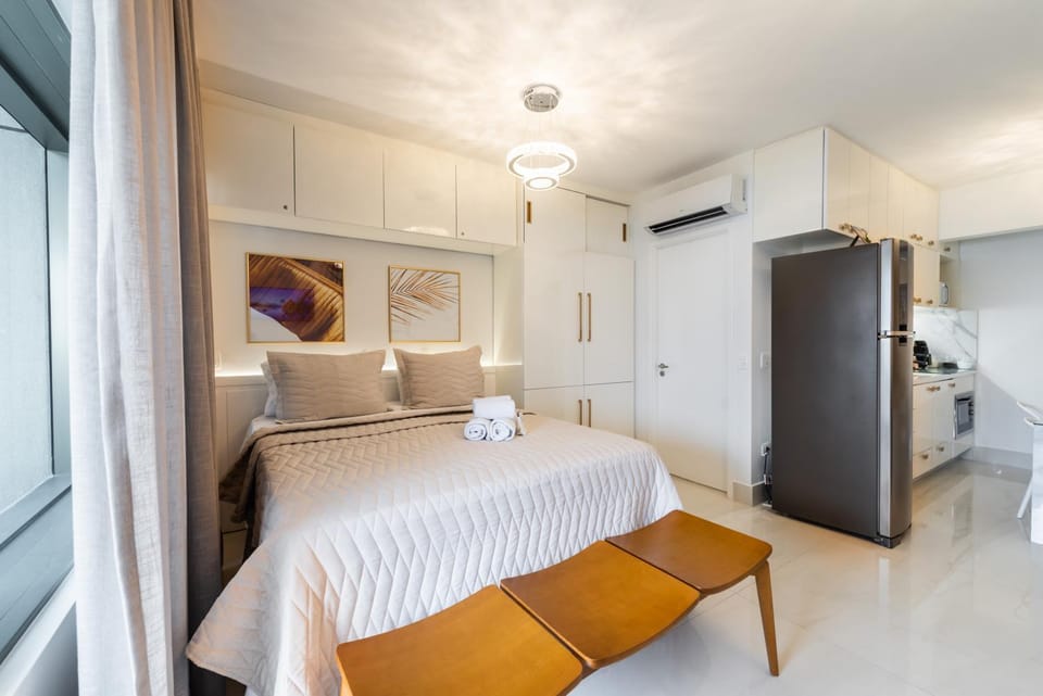 Bed, Photo of the whole room, Bedroom, wardrobe, air conditioner