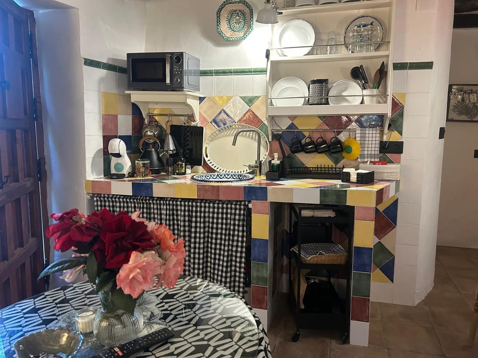 Kitchen or kitchenette, Dining area, stove