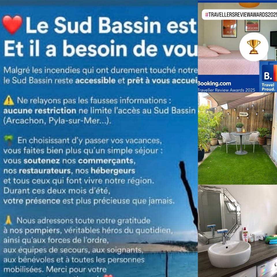 Maisonnette studio Arcachon 300m plage Apartment in Arcachon