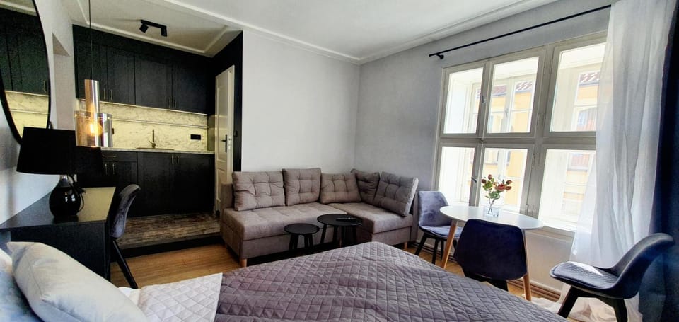 Bed, Living room, Photo of the whole room, Seating area, Bedroom