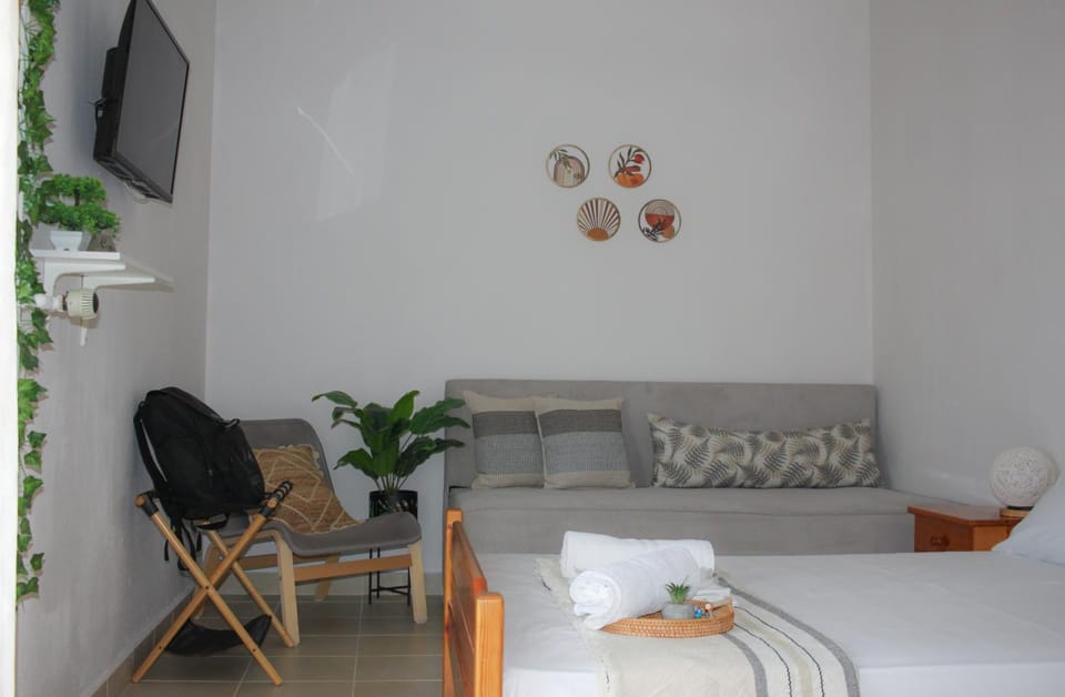 Bed, TV and multimedia, Living room, Photo of the whole room, Seating area, Bedroom
