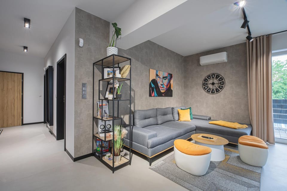 Living room, Seating area, air conditioner