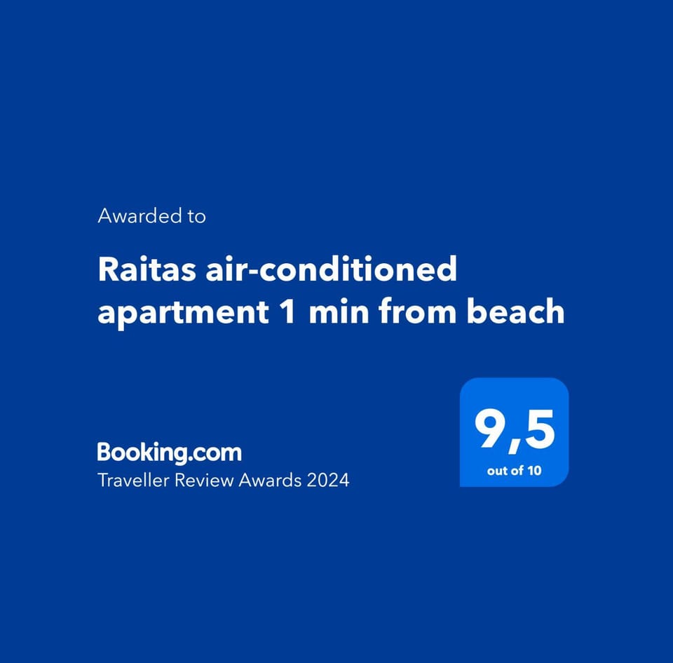 Raitas air-conditioned apartment 1 min from beach Apartment in Latvia