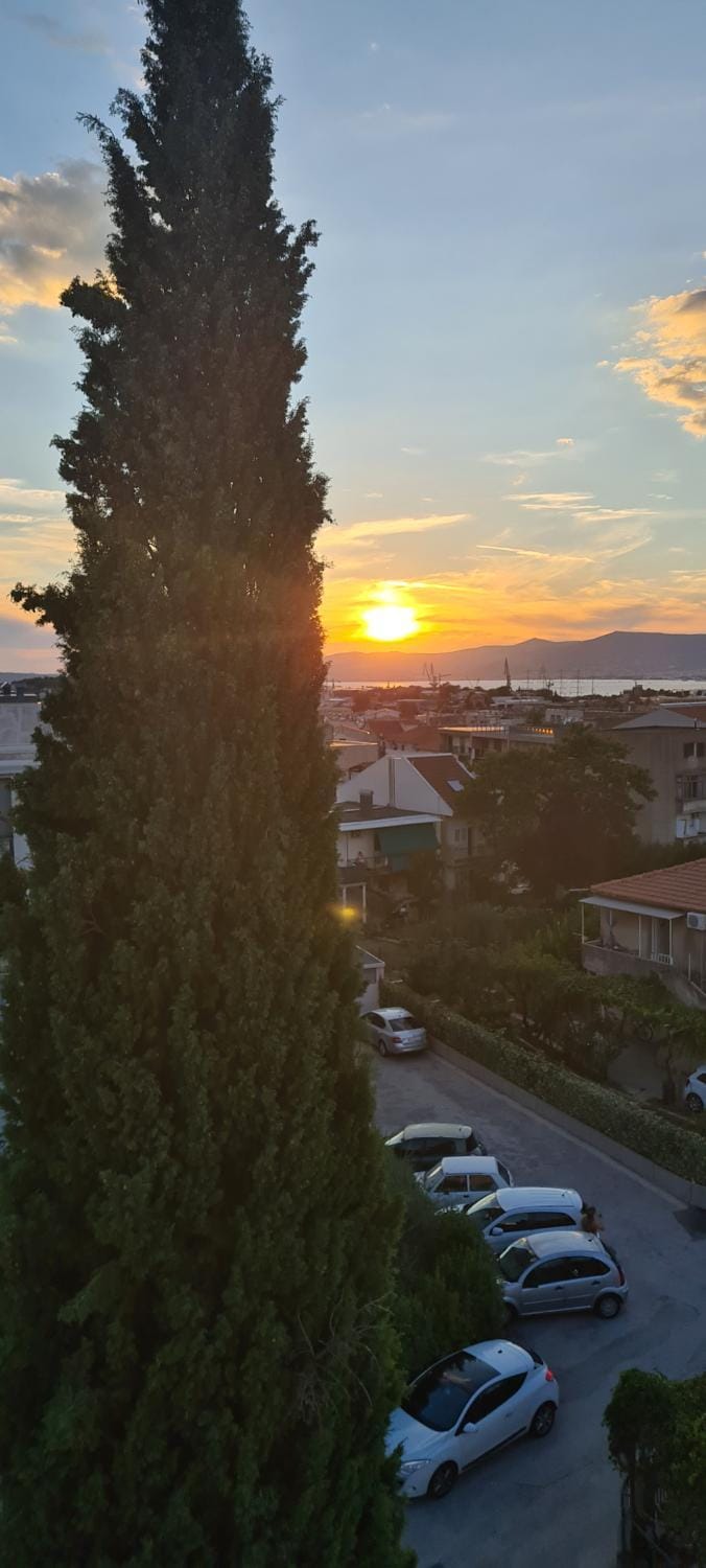 City view, Street view, Sunset