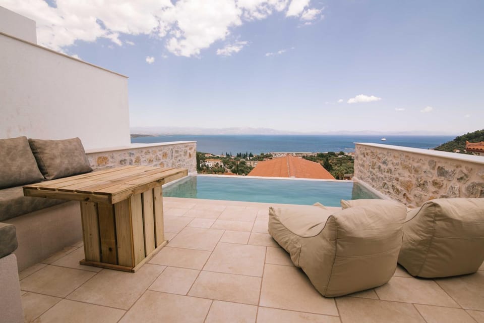 Pool view, Sea view, Swimming pool