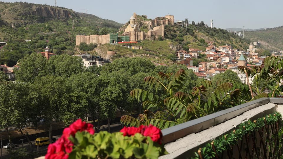 Nearby landmark, Spring, Day, Natural landscape, City view, Mountain view