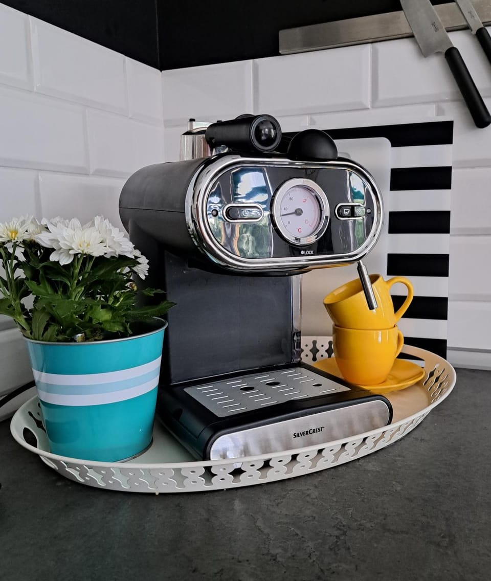 Coffee/tea facilities, Kitchen or kitchenette, oven, kitchen