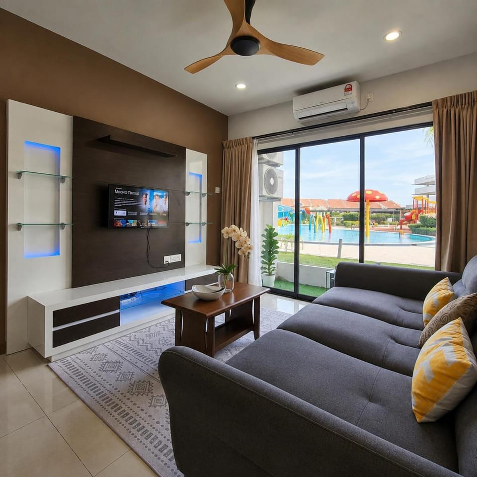 8 GroundFloor PoolSide Waterpark Manhattan Homestay lpoh Apartment in Ipoh