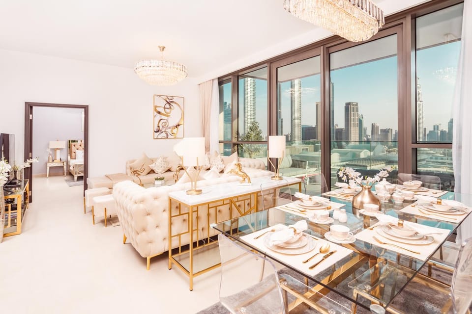 Elite Royal Apartment - Panoramic Full Burj Khalifa, Fountain & Skyline View - ACed direct connection to Dubai Mall - Governor Apartment in Dubai