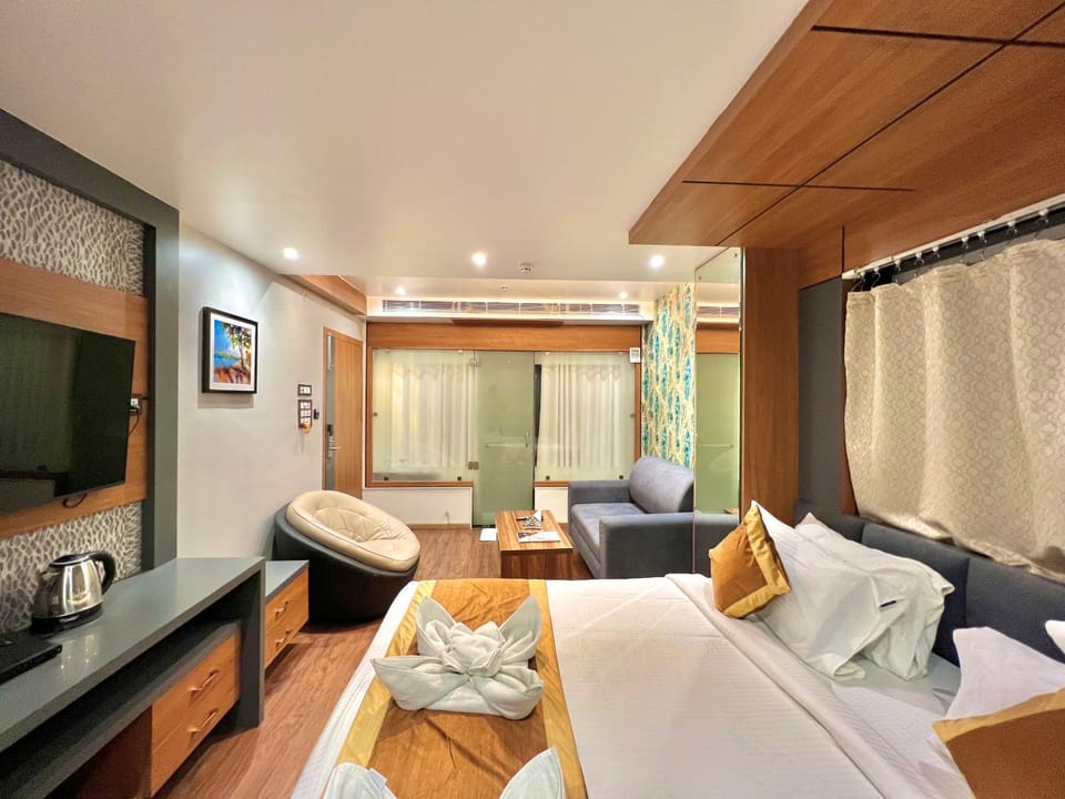 Bed, TV and multimedia, Coffee/tea facilities, Photo of the whole room, Seating area, Bedroom