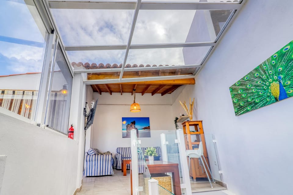 Big terraced house, 100m to the beach, with BBQ and sea view House in Canary Islands