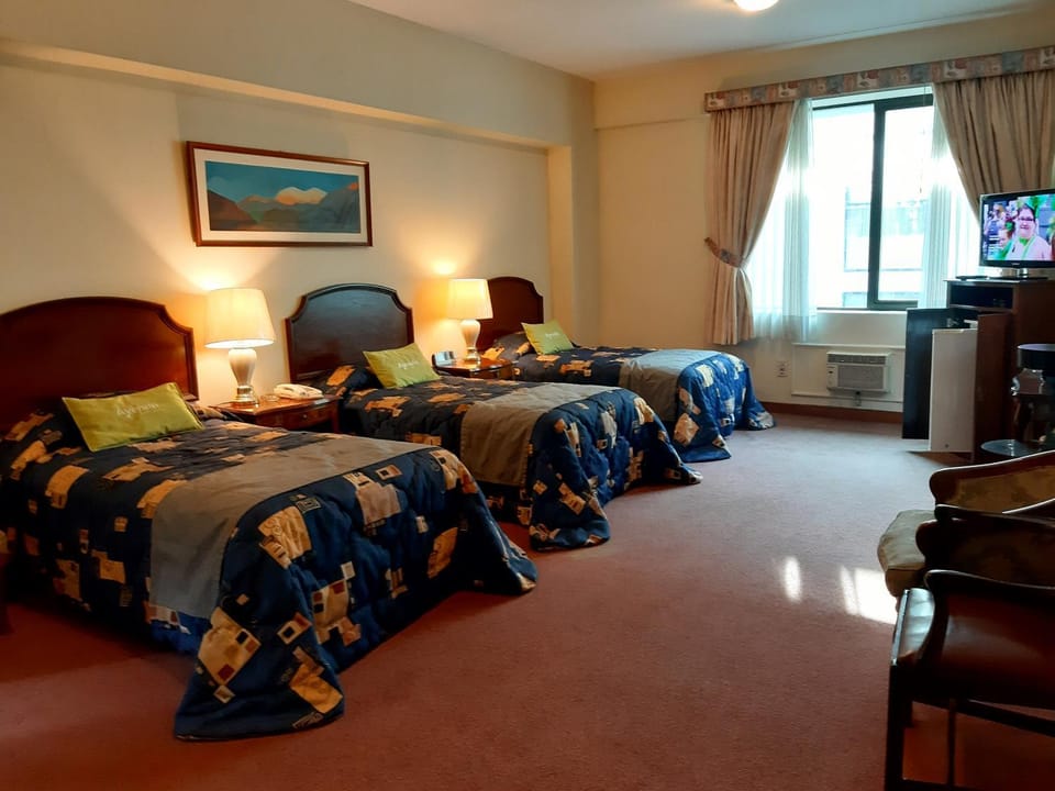 Bed, TV and multimedia, Photo of the whole room, hair dresser