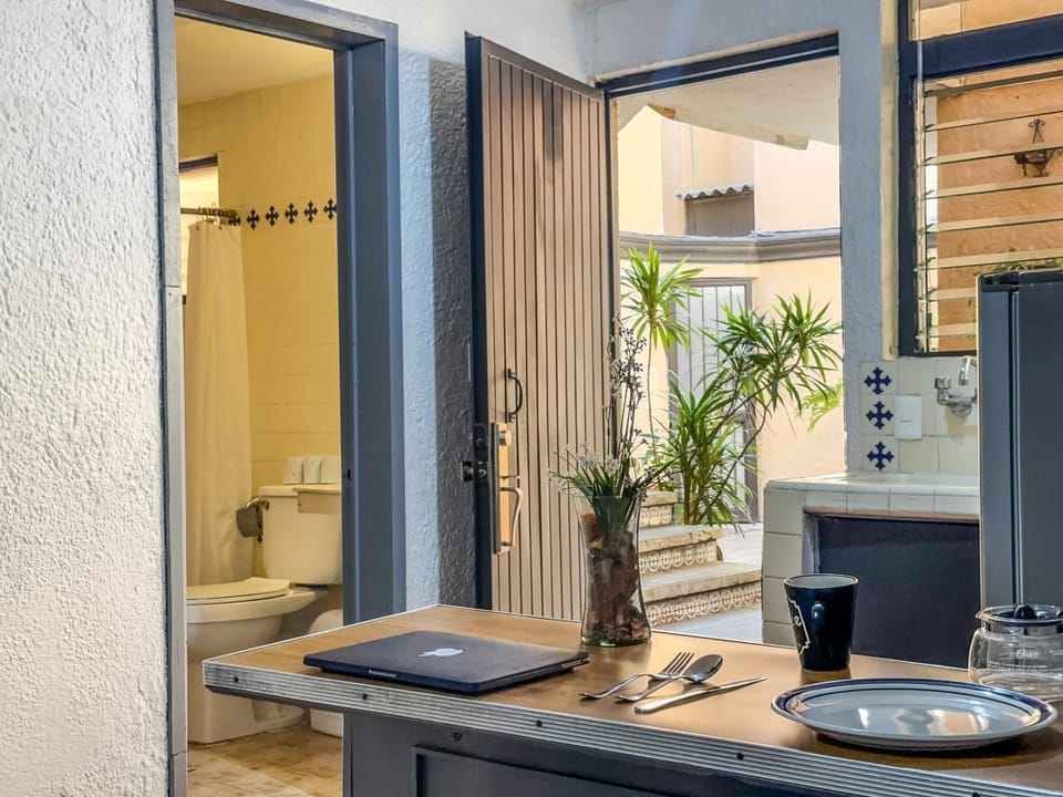 View (from property/room), Kitchen or kitchenette, Seating area, Area and facilities