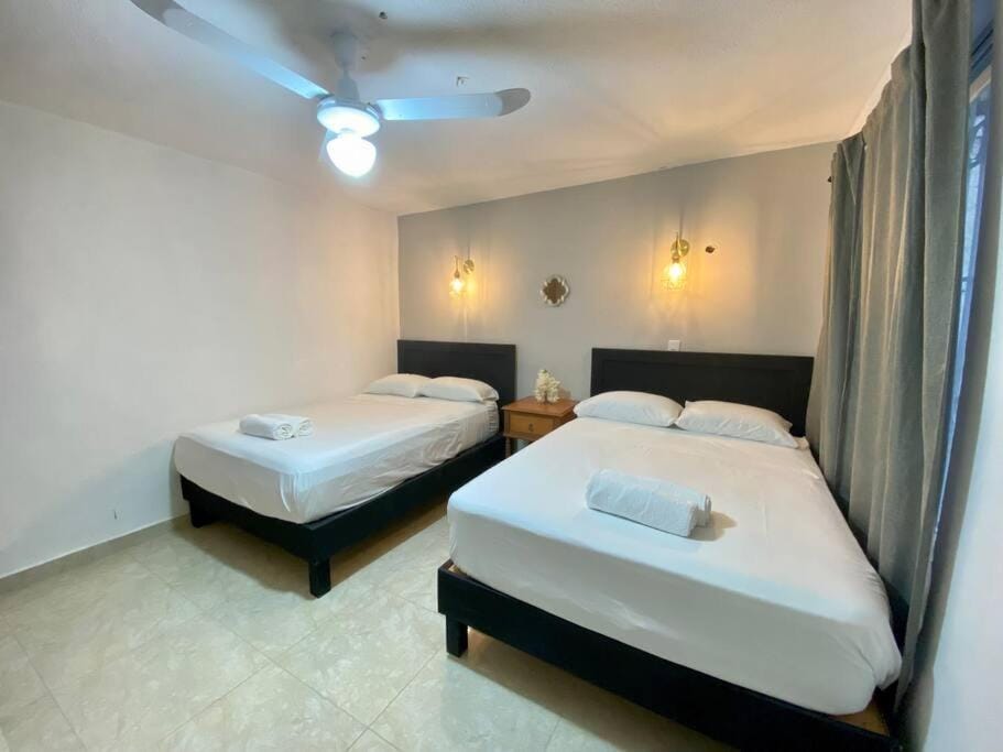Cozy 3B2Br Centric Location Pool Wifi Van Rental Apartment in Cancun