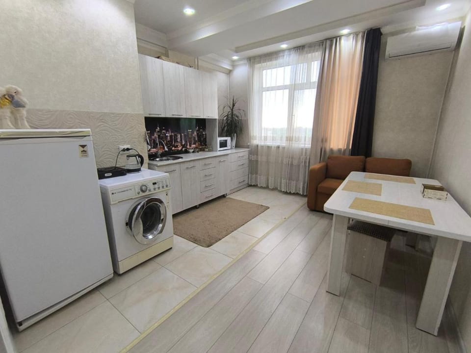 Kitchen or kitchenette, Dining area, washing machine