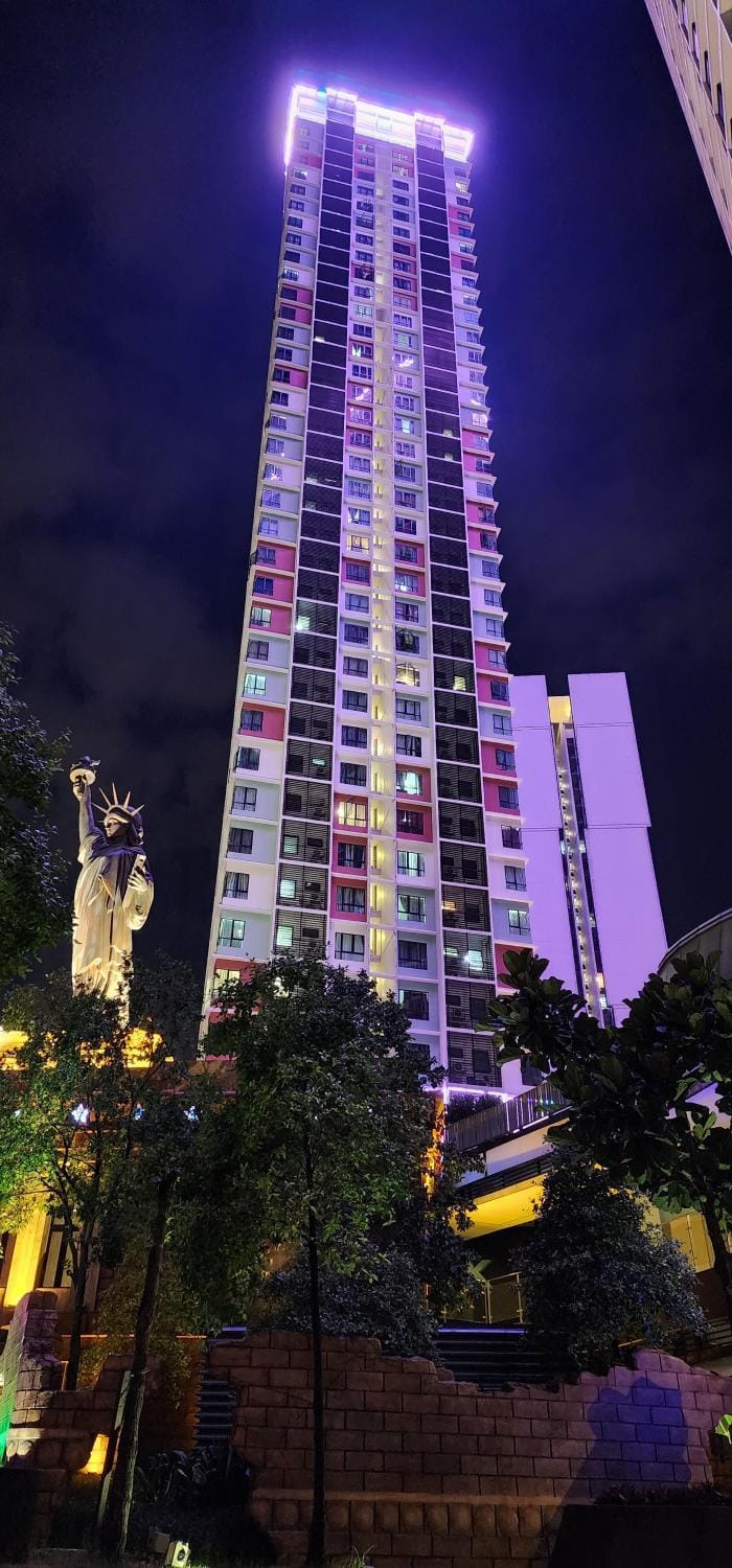 Property building, Night, City view