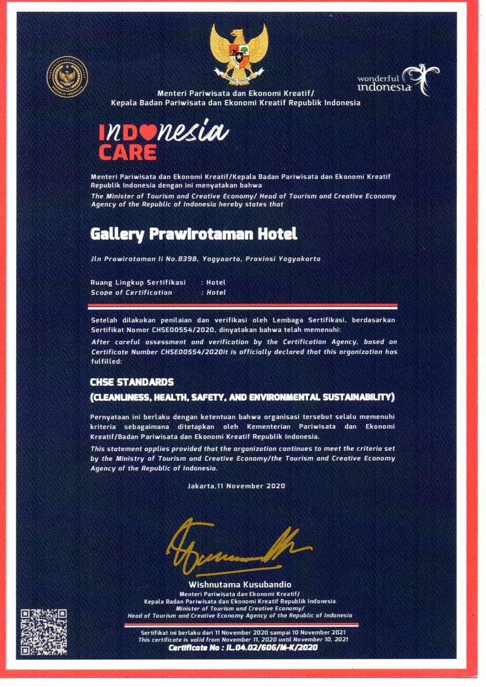 Certificate/Award